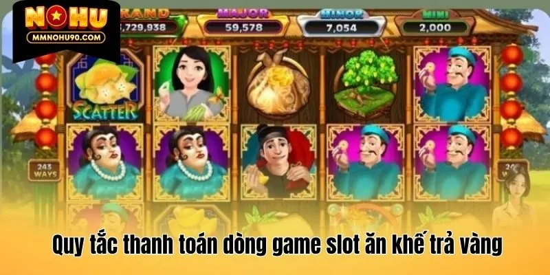 Quy tắc thanh toán dòng game slot ăn khế trả vàng